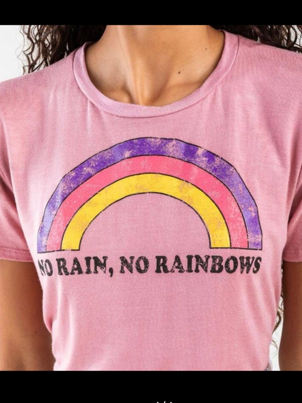 NWT pink rainbow tee shirt